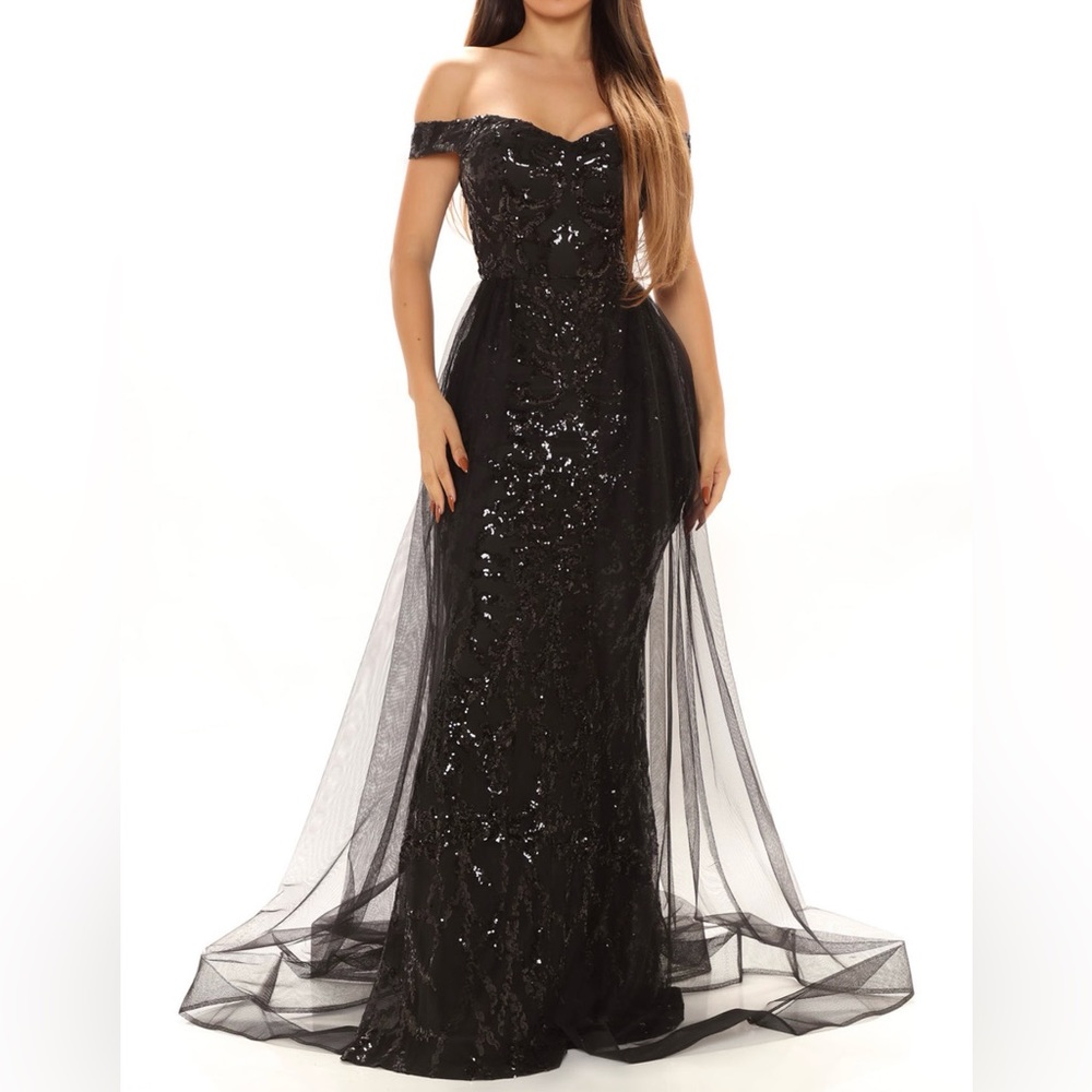 Sequin Off Shoulder Dress